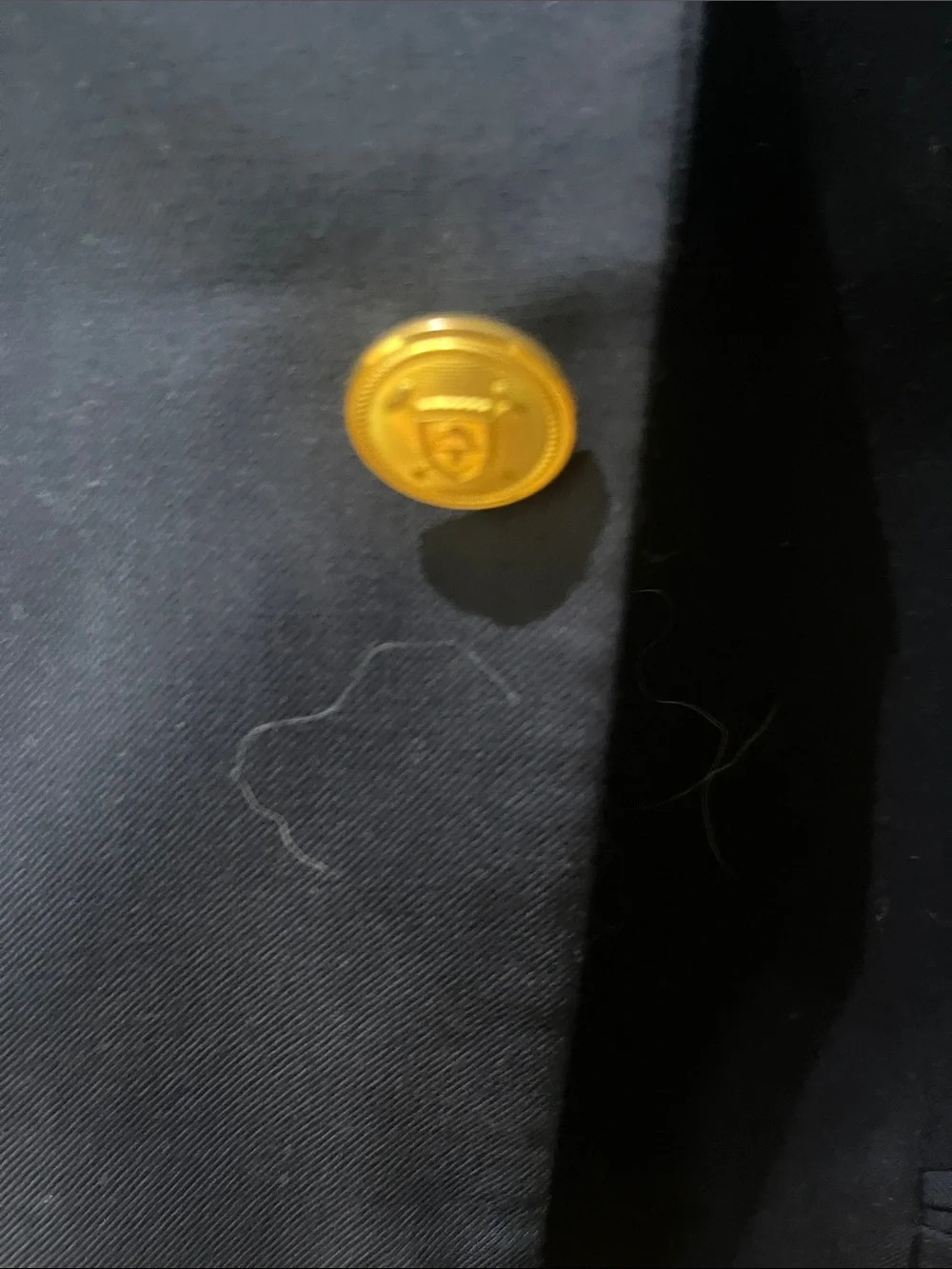 Ralph Lauren Classic Navy Sport Coat with Gold Buttons